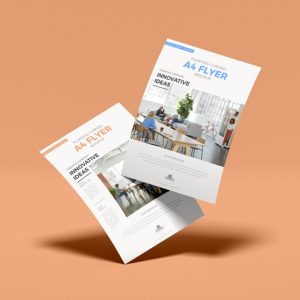 A4 Flyer Mockup PSD