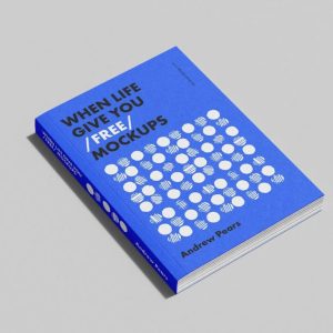 A5 Book Cover Mockup PSD