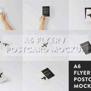 A6 Flyer Mockup PSD