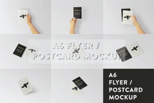 A6 Flyer Mockup PSD