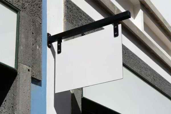 Blank Hanging Sign Mockup