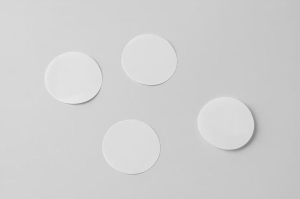 Blank Round Sticker Mockups