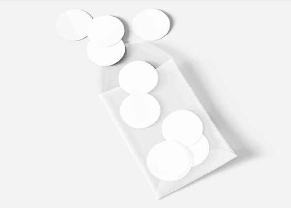 Blank Sticker Mockup PSD