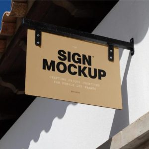 Building Attached Sign Mockup