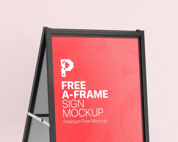 Close Up Sign Mockup