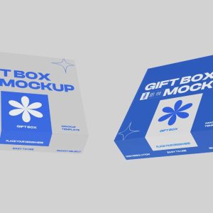 Closed Box Mockup PSD