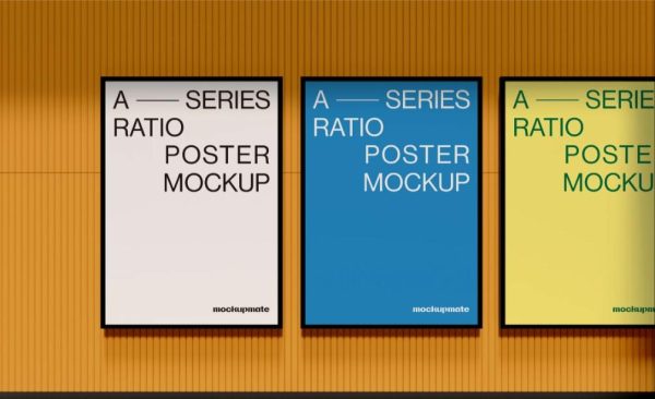Editable Poster Mockup PSD