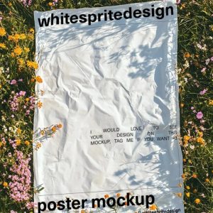 Free Flat Lay Poster Mockup