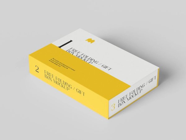 Free Folding Box Mockup