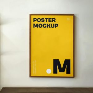 Free Hanging Poster Mockup