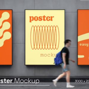 Free Large Poster Mockup PSD