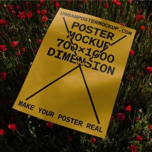 Free On Floor Poster Mockup