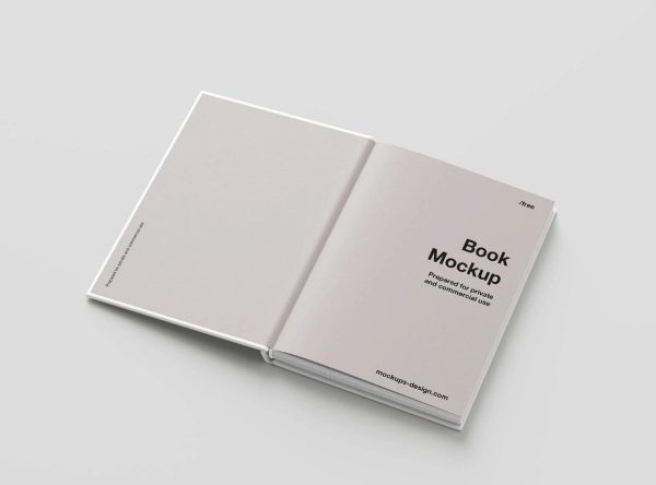 Free Open Book Branding Mockup