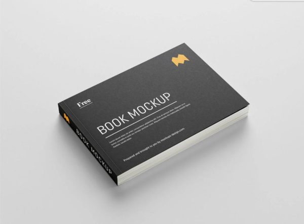 Free Softcover Landscape Book Mockup