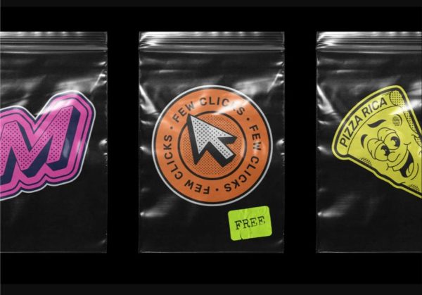 Free Sticker in Bag Mockup