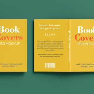 Front and Back Book Mockup