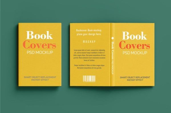 Front and Back Book Mockup