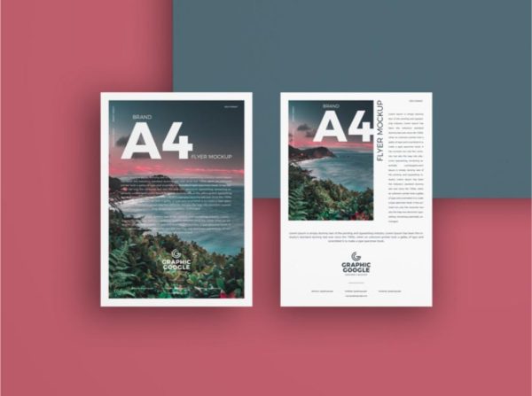 Front and Back Flyer Mockup