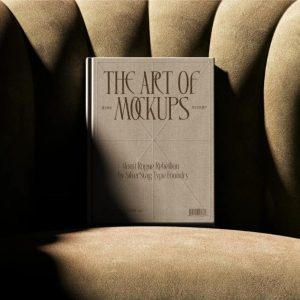 Front View Book Cover Mockup