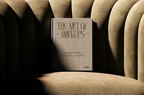 Front View Book Cover Mockup
