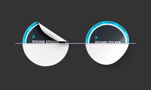 High Resolution Round Sticker Mockup Template - Image 3