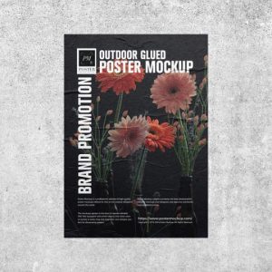 Glued Poster Without Overlay