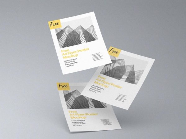In Air Flyer Mockup PSD