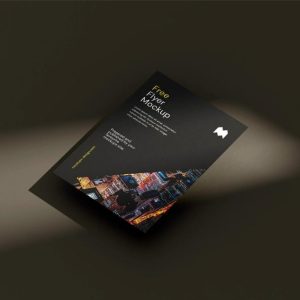 Isolated Flyer Mockup PSD