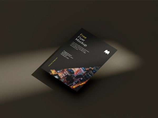 Isolated Flyer Mockup PSD