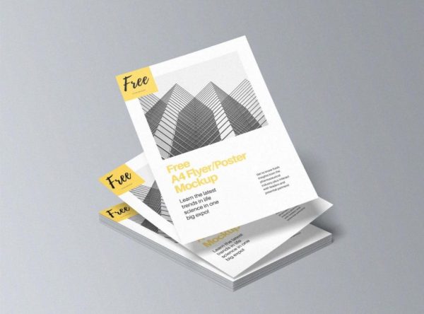 Minimal A4 Flyer Mockup