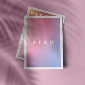 Minimal Top View Flyer Mockup