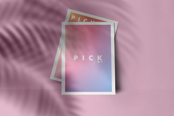 Minimal Top View Flyer Mockup