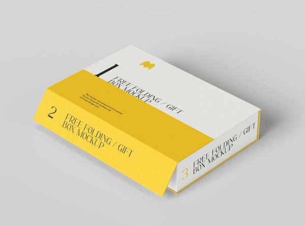 Open Gift Box Mockup