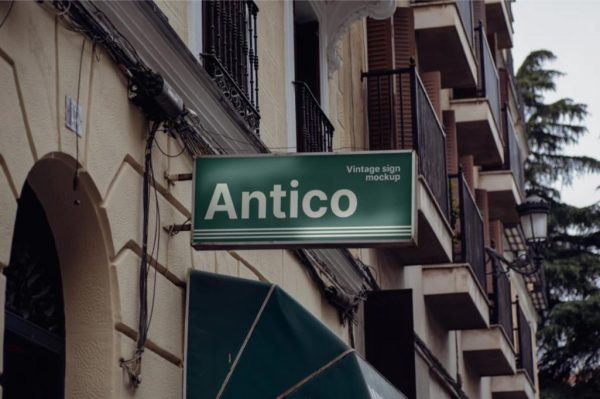 Realistic Sign Mockup PSD