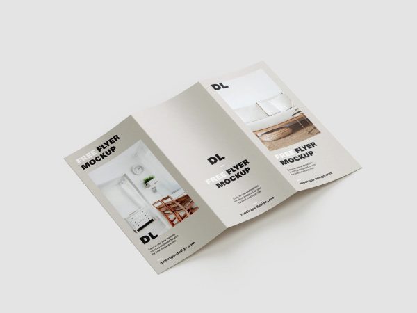 Side View Flyer Mockup PSD