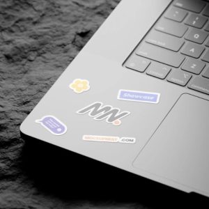 Side View Laptop Mockup PSD