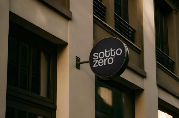 Side View Round Sign Mockup