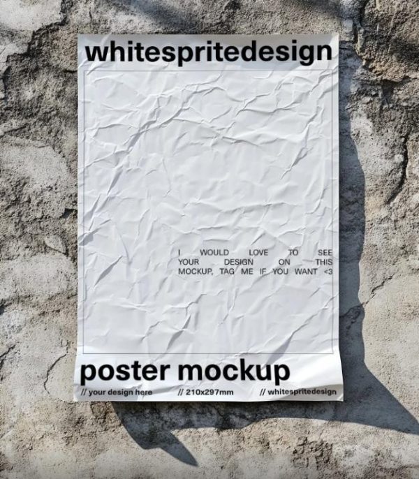 Simple Flay Laying Poster Mockup