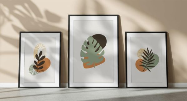 Simple Framed Poster Mockup