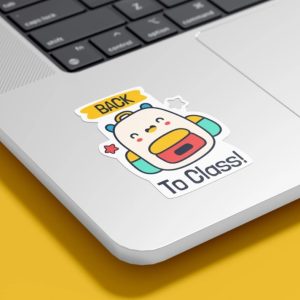 Simple Sticker Mockup PSD