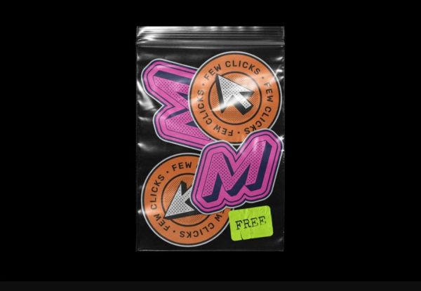 Single Sticker in Bag Mockup