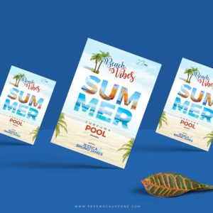 Standing Flyer Mockup PSD