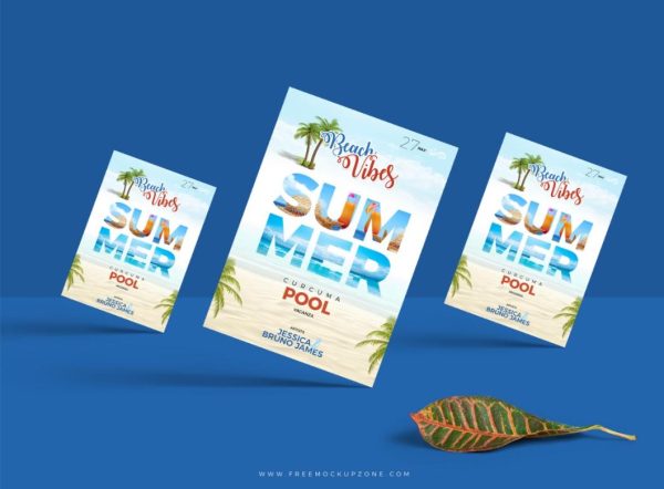 Standing Flyer Mockup PSD