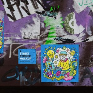 Street Sticker Mockup PSD (1)