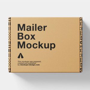 Top View Mailer Box Mockup (1)
