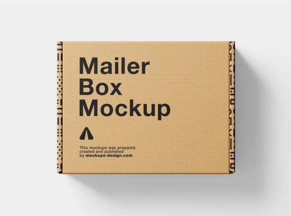 Top View Mailer Box Mockup (1)