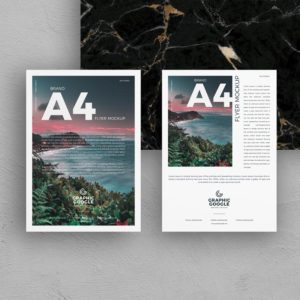 Two Sided A4 Flyer Mockup
