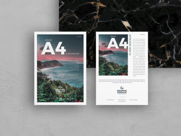 Two Sided A4 Flyer Mockup