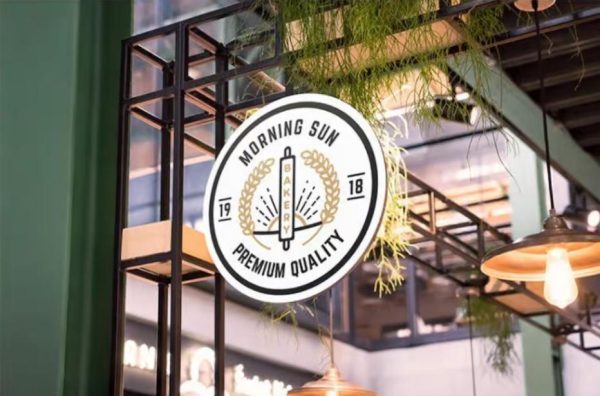 Unique Cafe Sign Mockup