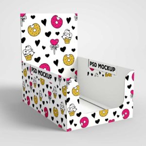 Unique Shelf Box Mockup PSD